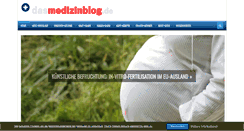 Desktop Screenshot of dasmedizinblog.de
